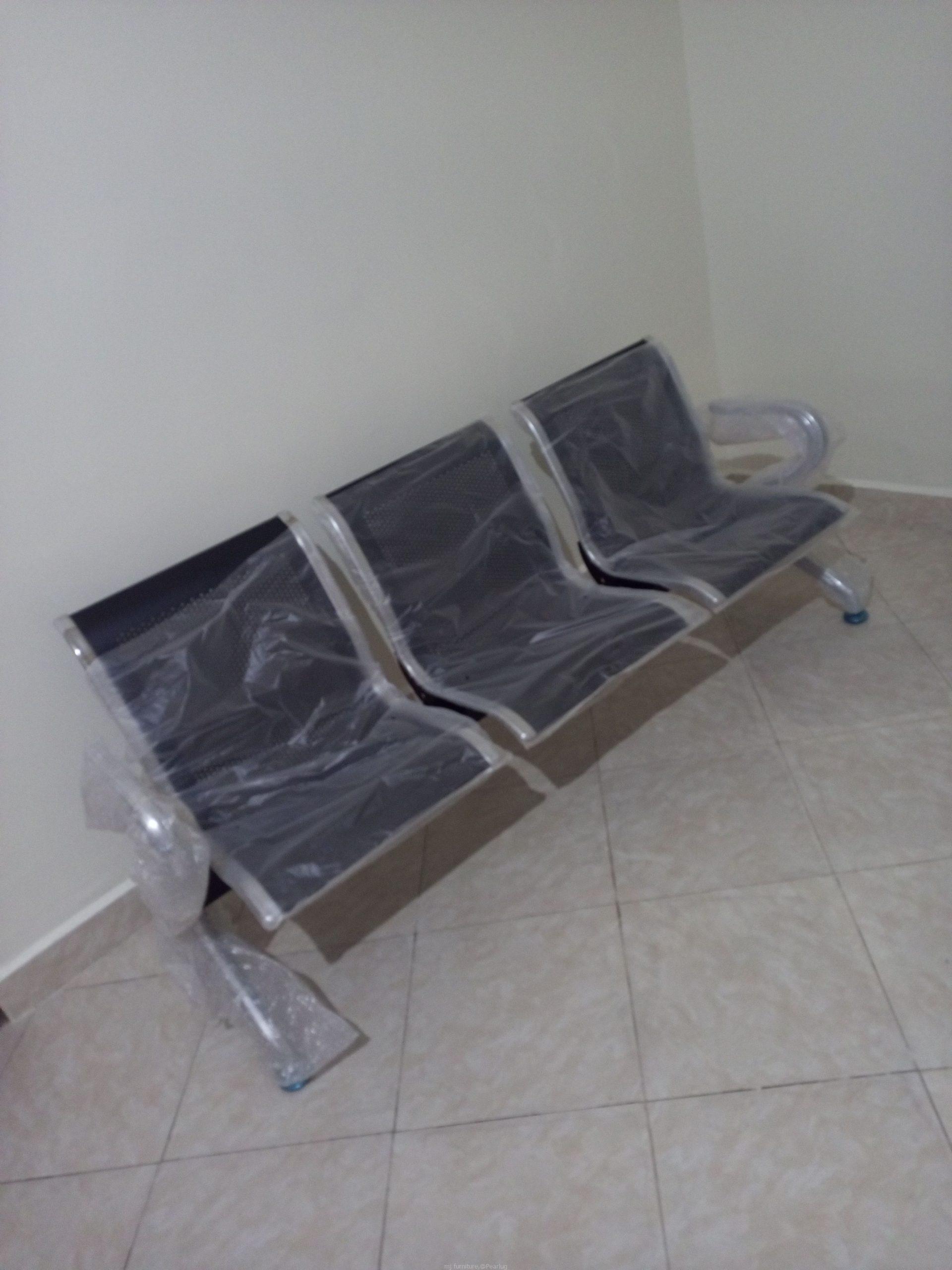 Metallic waiting chair
