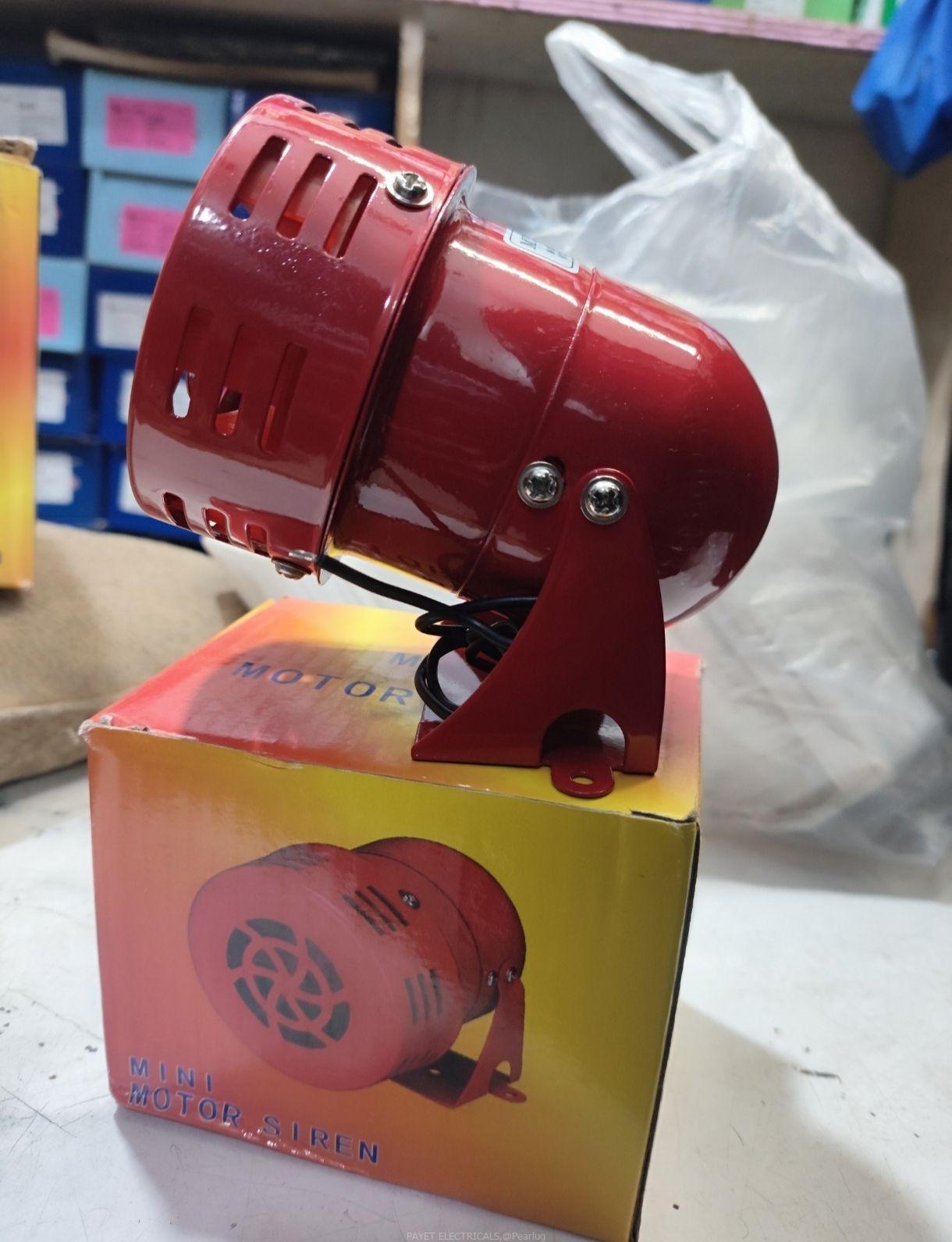 Mini motor siren/alarm