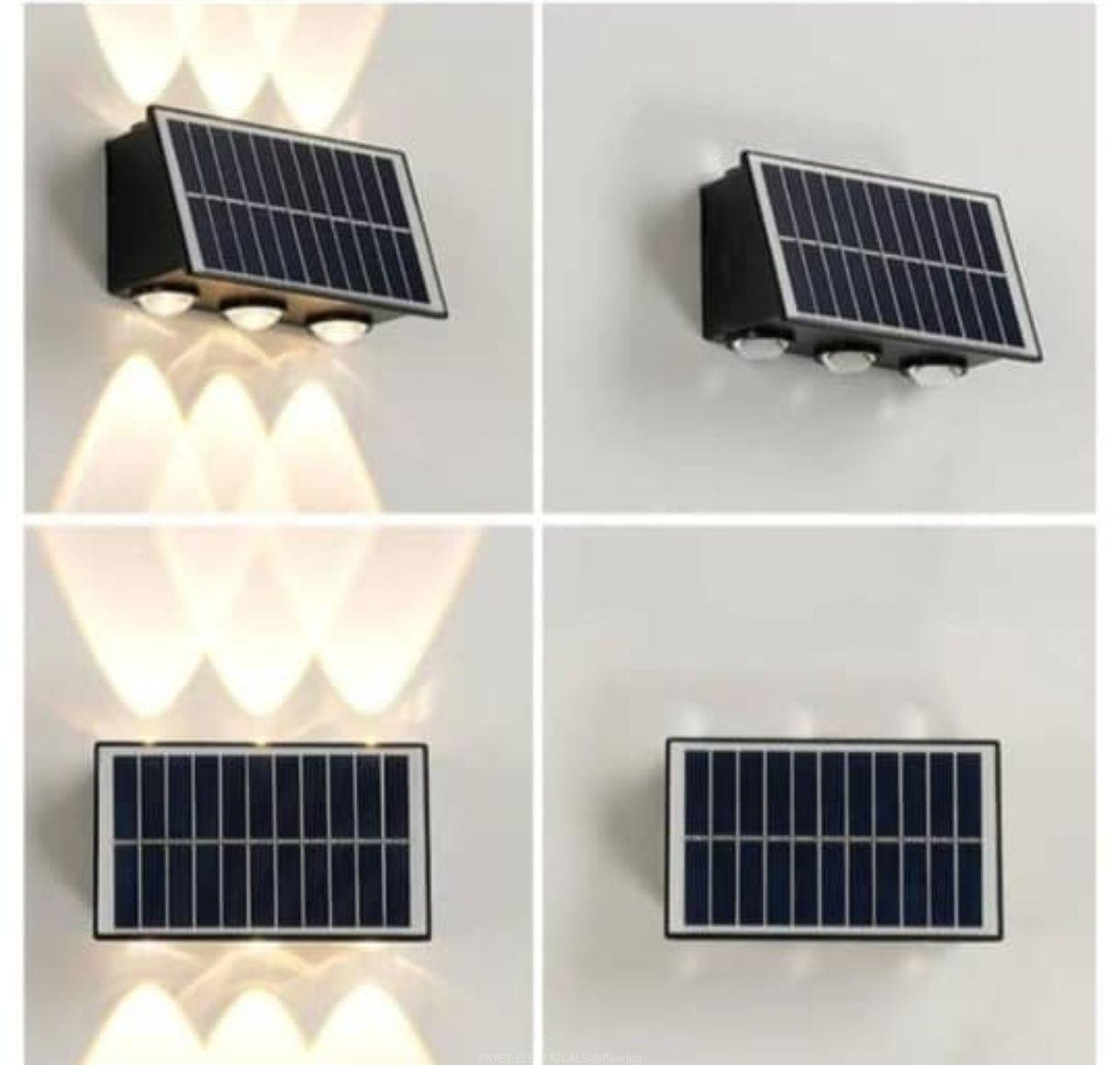 Outdoor solar wall light