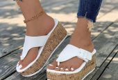 Women’s cork wedge