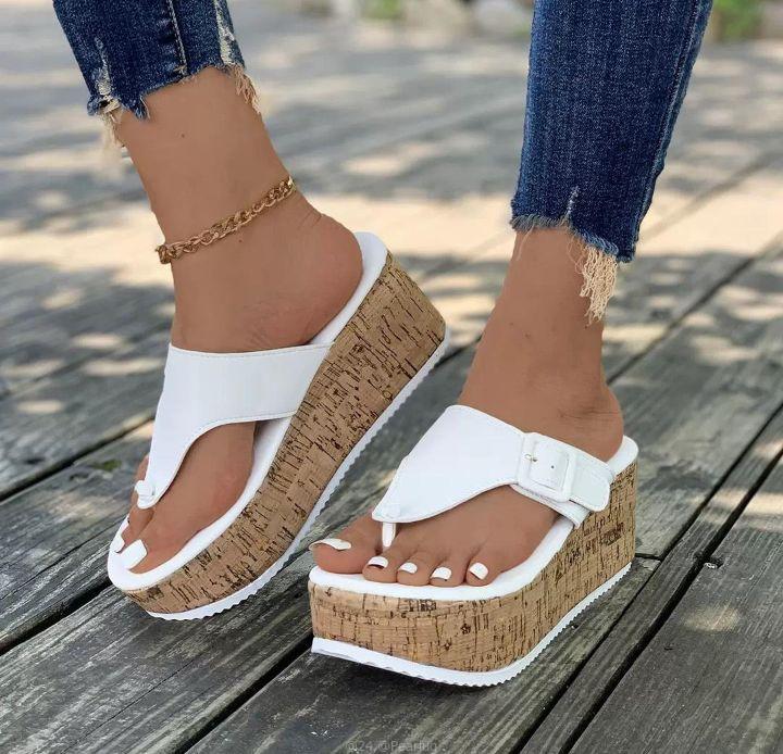 Women’s cork wedge