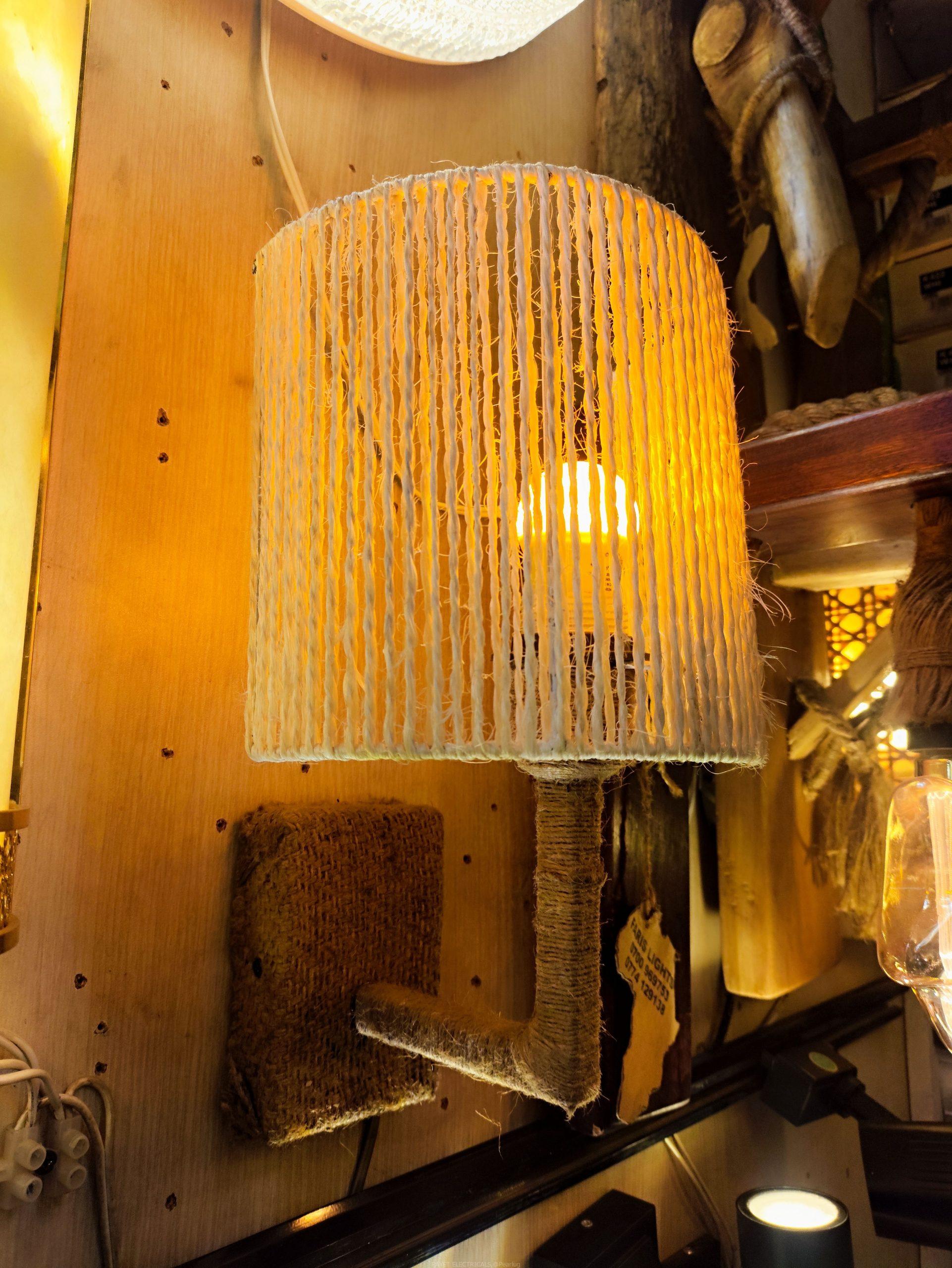Crafty wall lamp shade