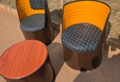 Metallic durm chairs