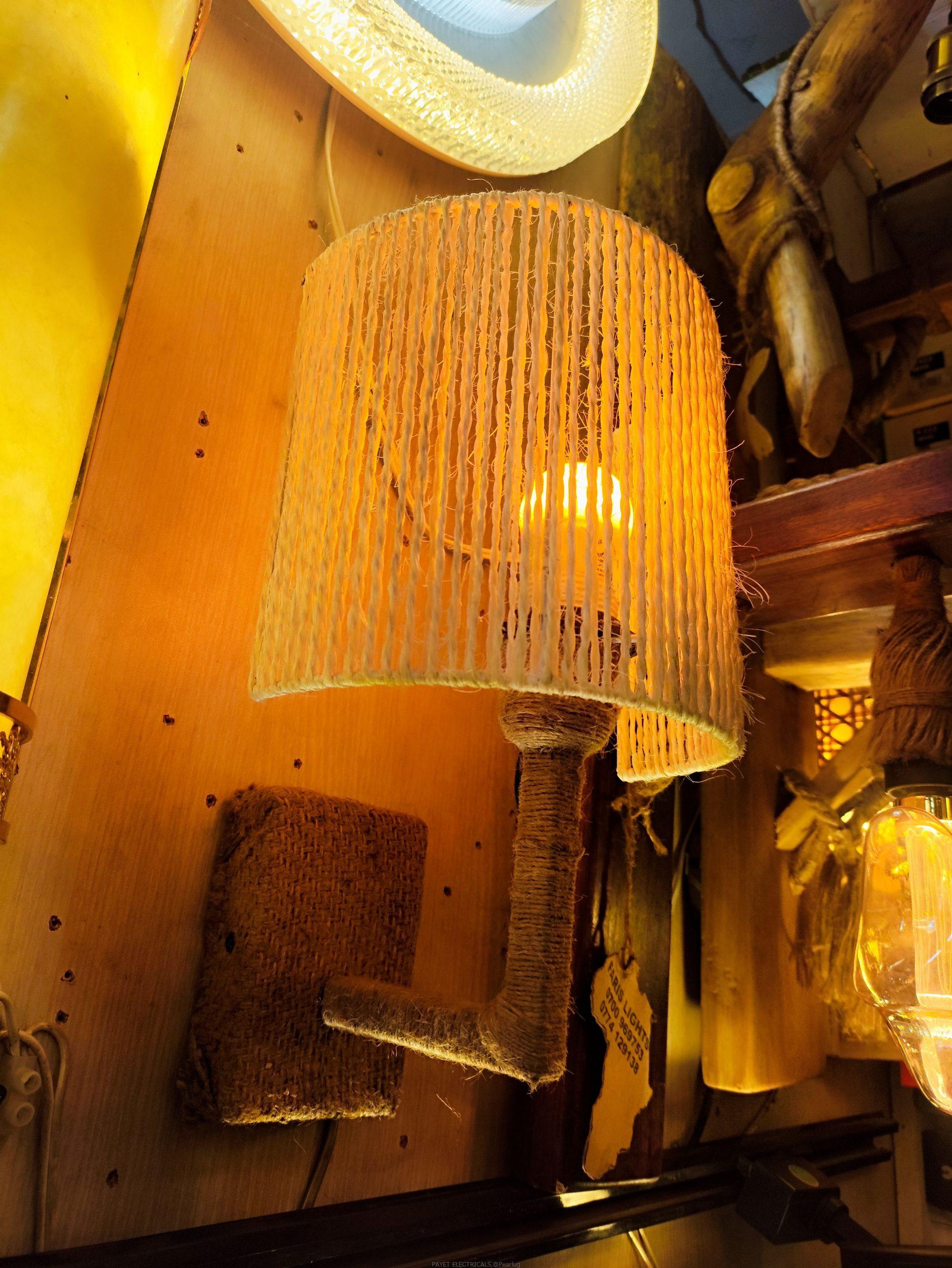 Crafty wall lamp shade