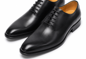 Men’s Premium Black Whole cut Oxford Formal Leather Shoes – Lace-Up Business Dress Shoes