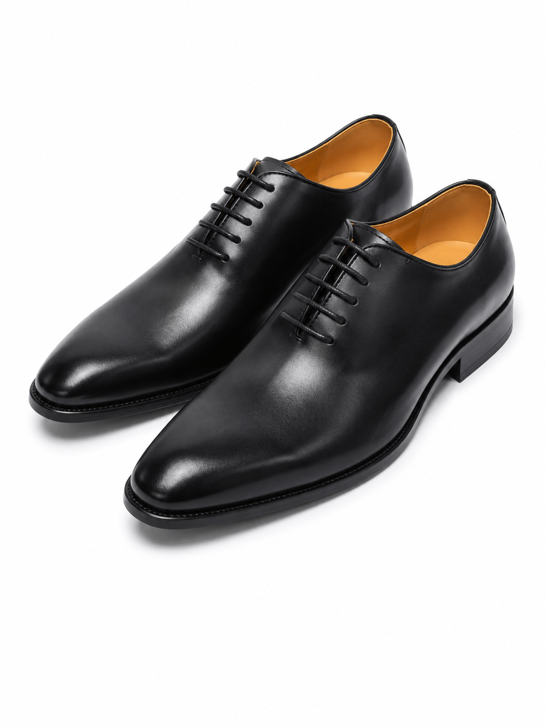 Men’s Premium Black Whole cut Oxford Formal Leather Shoes – Lace-Up Business Dress Shoes