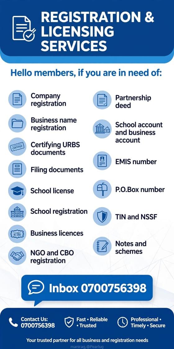 We offer all business name and company registration services.