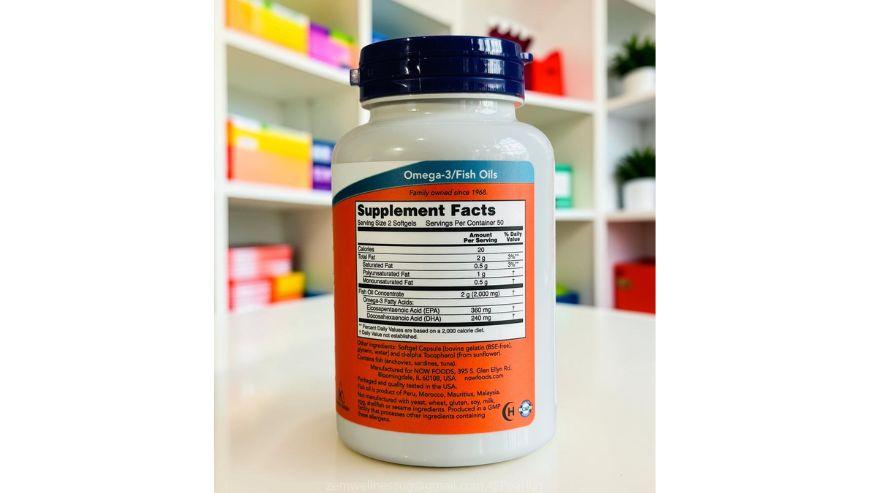 Now Supplements Omega 3 100 softgels