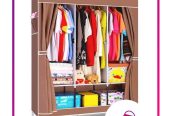 Wooden frame wardrobe