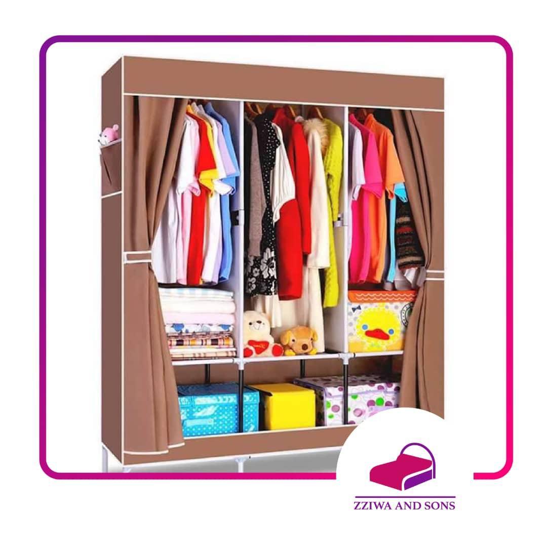 Wooden frame wardrobe