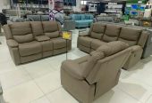 Leather sofa seats