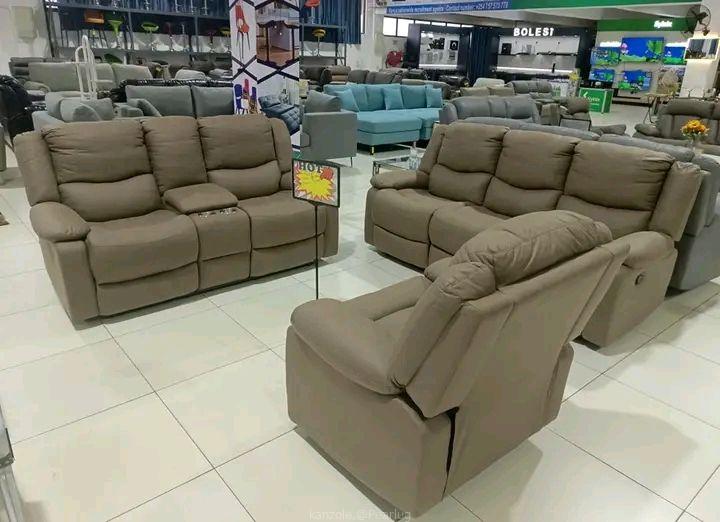 Leather sofa seats
