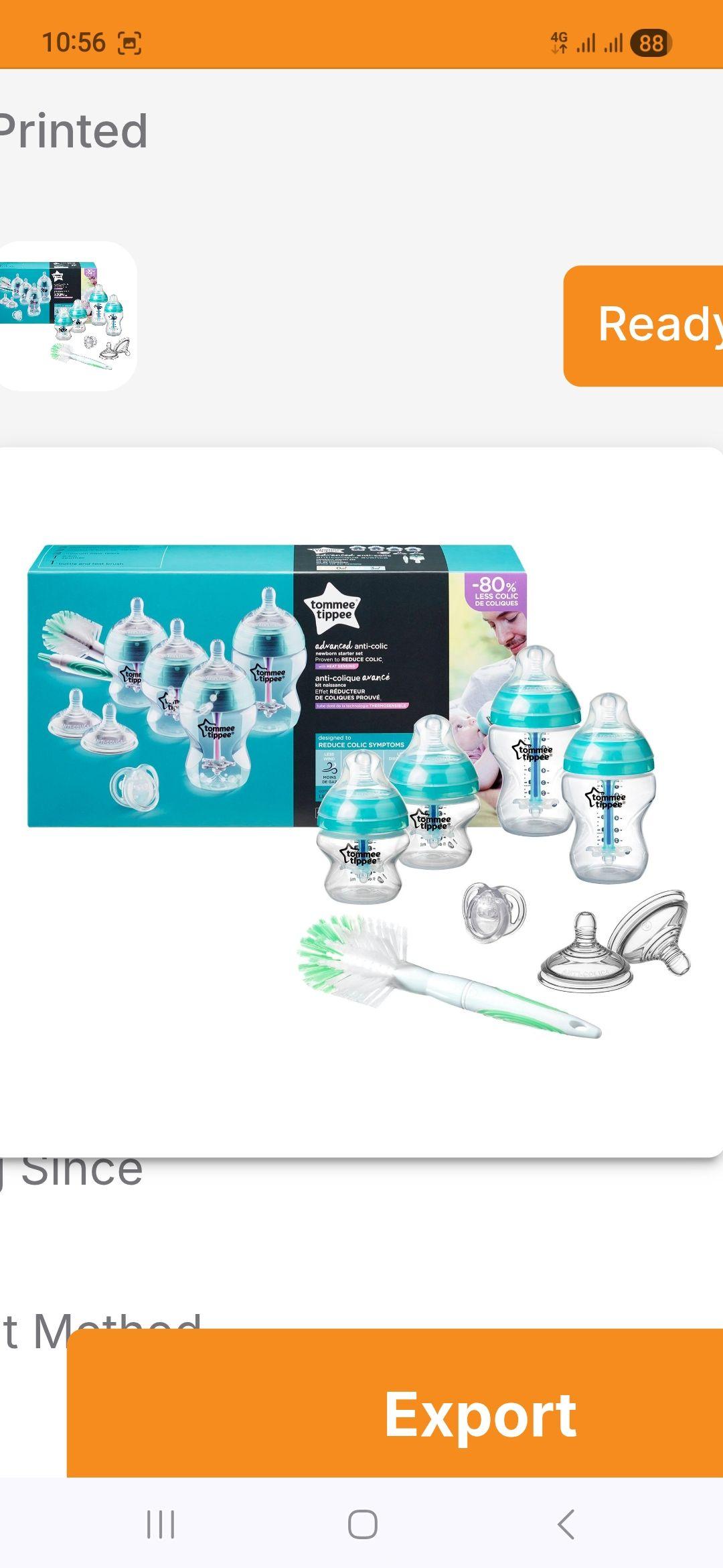 Tommee Tippee Advanced Anti-Colic Newborn Starter Set Breast-Like Teat