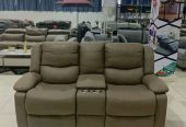 Leather sofa seats