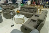 Leather sofa seats