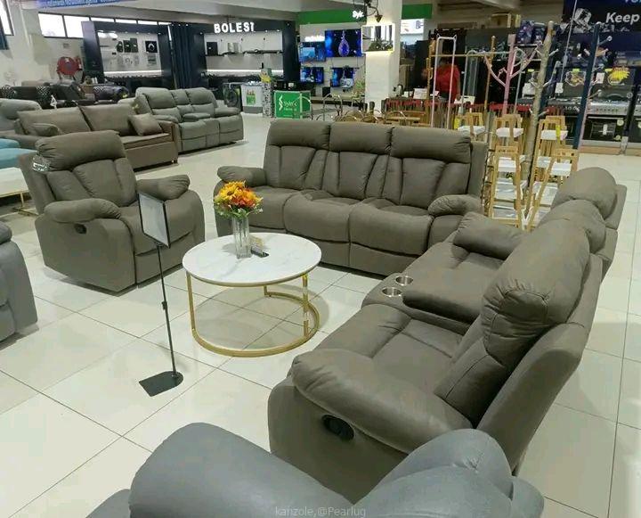Leather sofa seats