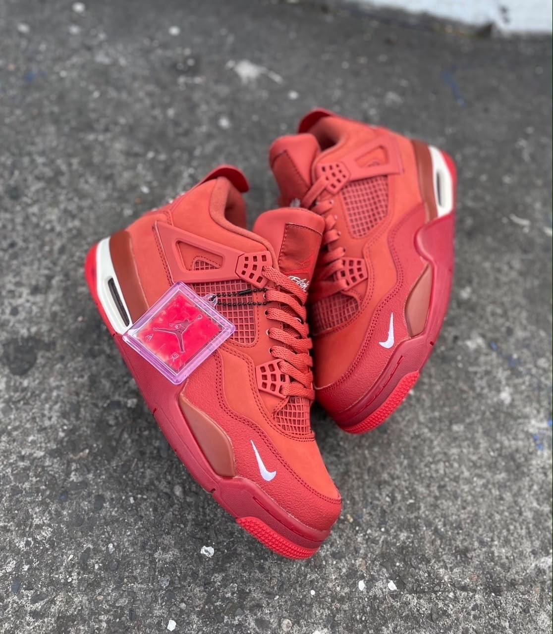 Jordan 4 bike red
