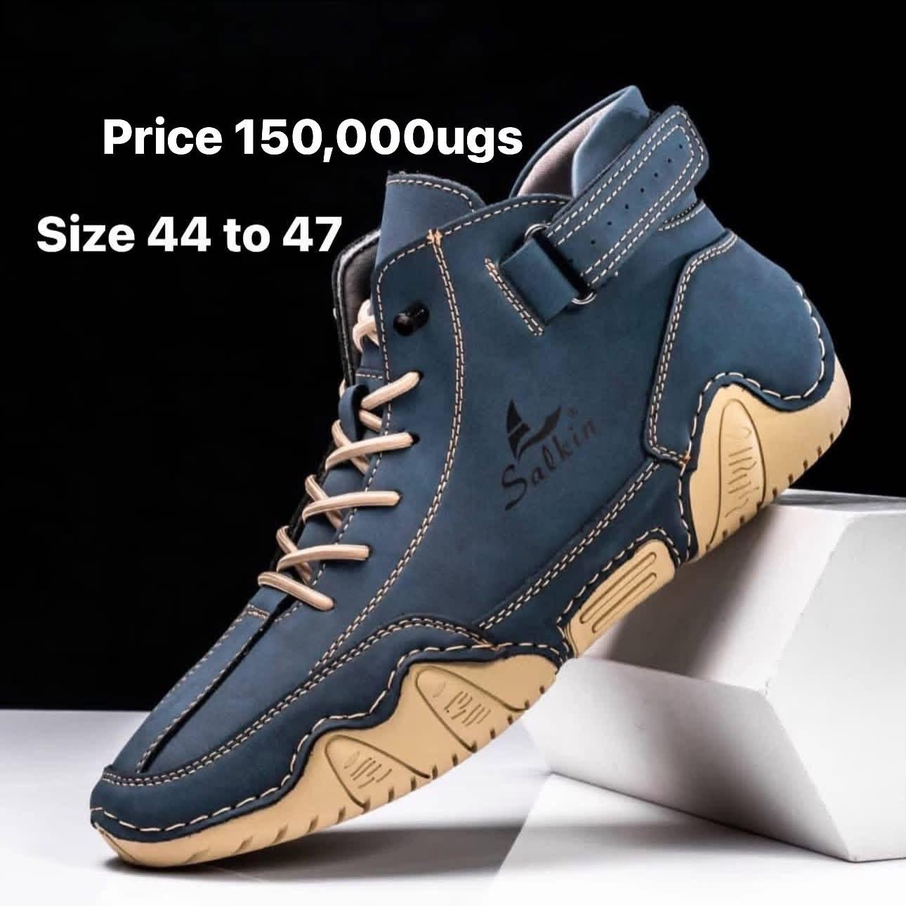 Blue salkin boot