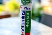 Megavit Vitamins Effervescent Tablets – Vitamin C, Magnesium, Iron