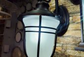 Outdoor wall security light