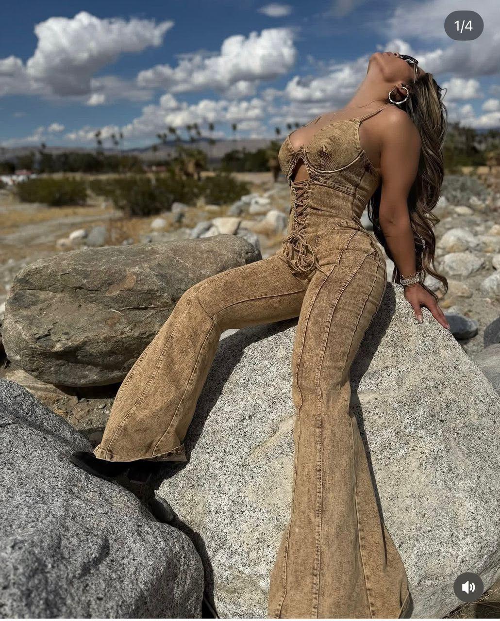 Denim jumpsuit