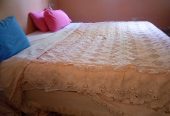 5×6 Bed For Sale Good condition,Used, With mattress Minor Scratches , Kampala
