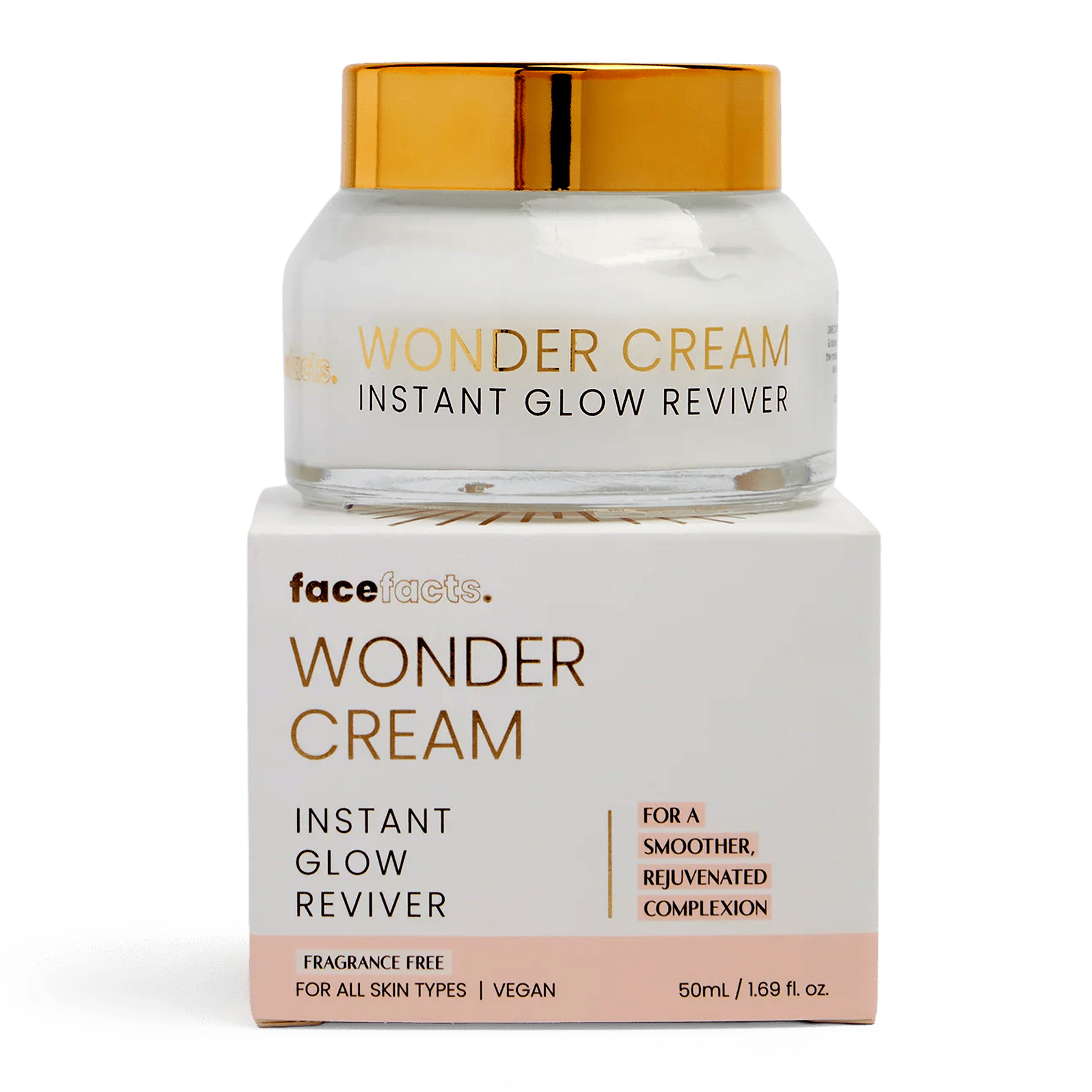 Facefacts Wonder Cream – Instant Glow Reviver (Fragrance Free) – 50ml
