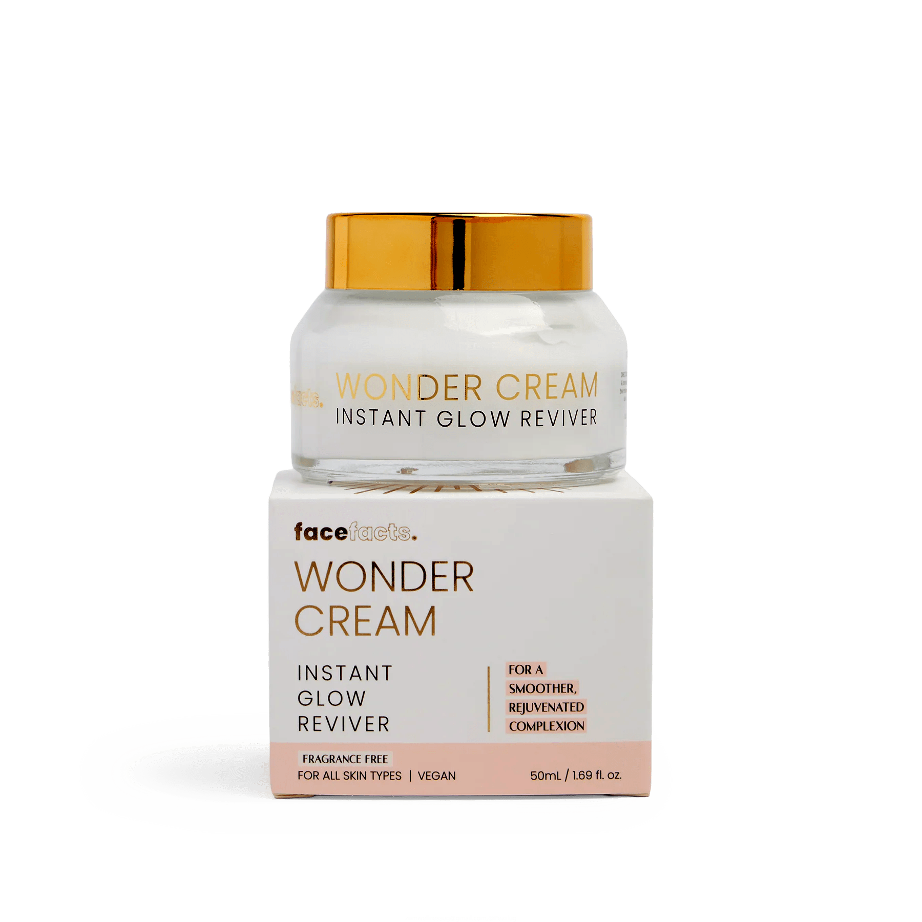 Facefacts Wonder Cream – Instant Glow Reviver (Fragrance Free) – 50ml