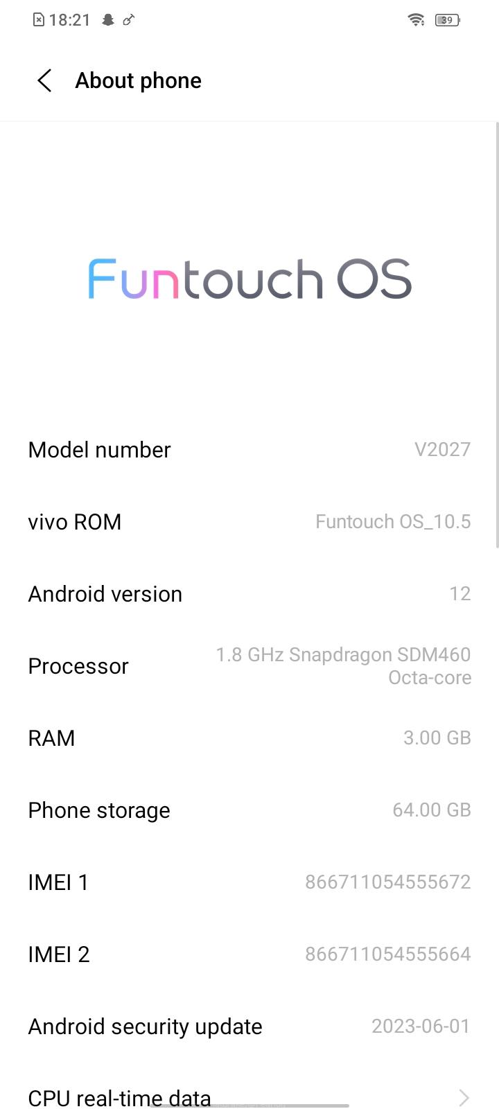 Selling Vivo 2027