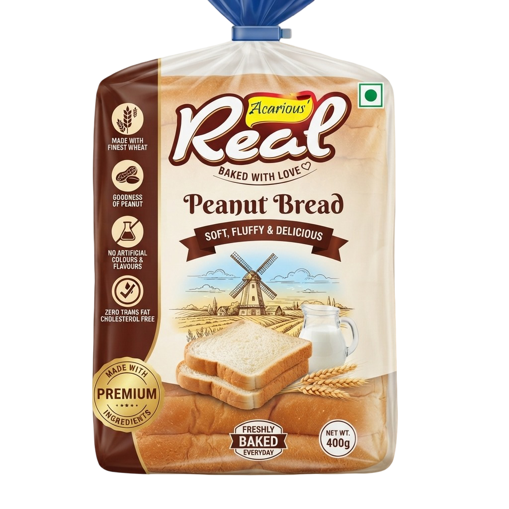 REAL PEANUT FLAVORED BREAD LOAF 1KG