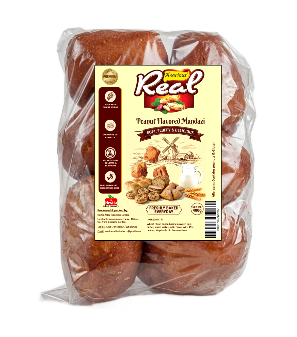 REAL PEANUT FLAVOURED MANDAZI