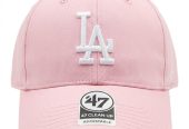 47 Brand LA Dodgers Clean UP adjustable baseball Cap in Patel pink colorway