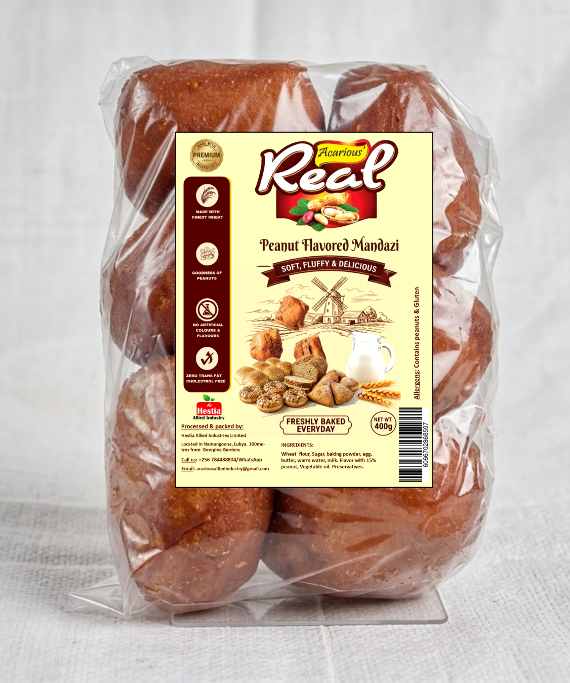 REAL PEANUT FLAVOURED MANDAZI
