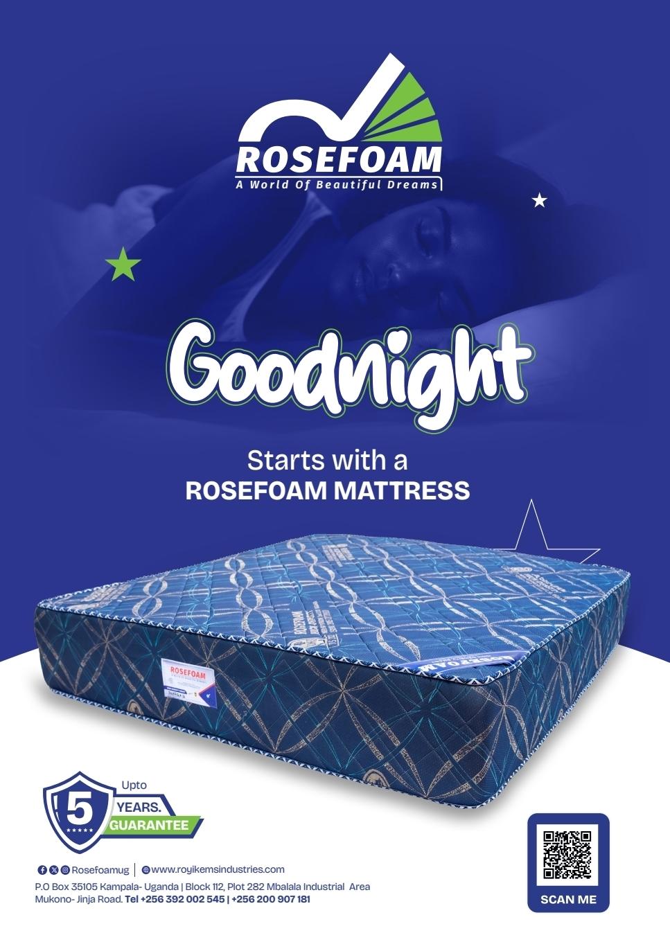 ROSEFOAM MATTRESSES