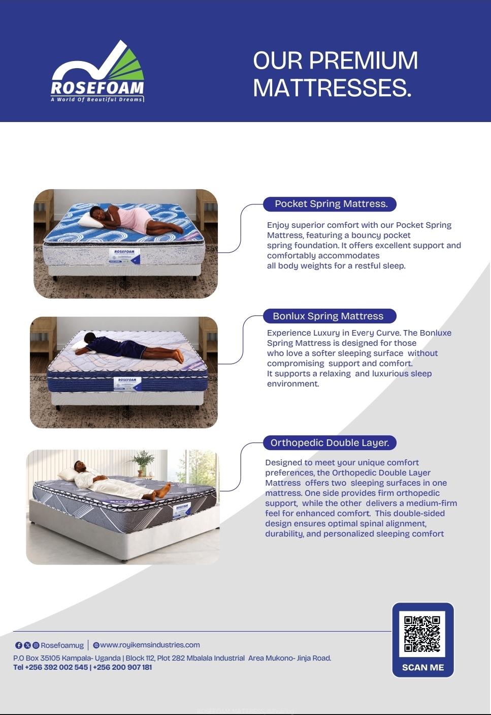 ROSEFOAM MATTRESSES