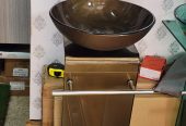 glass hand wash basin
