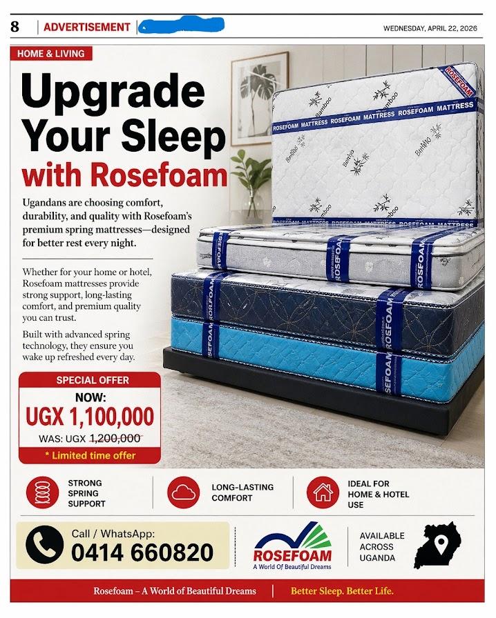 ROSEFOAM Open end mattress