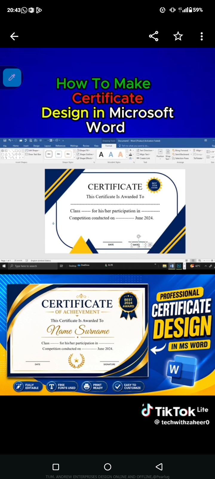 Certificates Designed Online