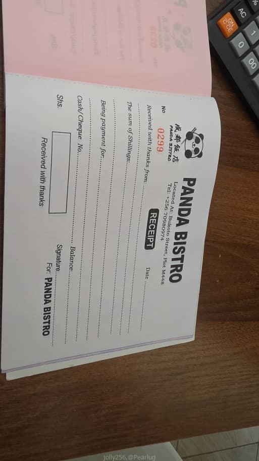 Receipt books