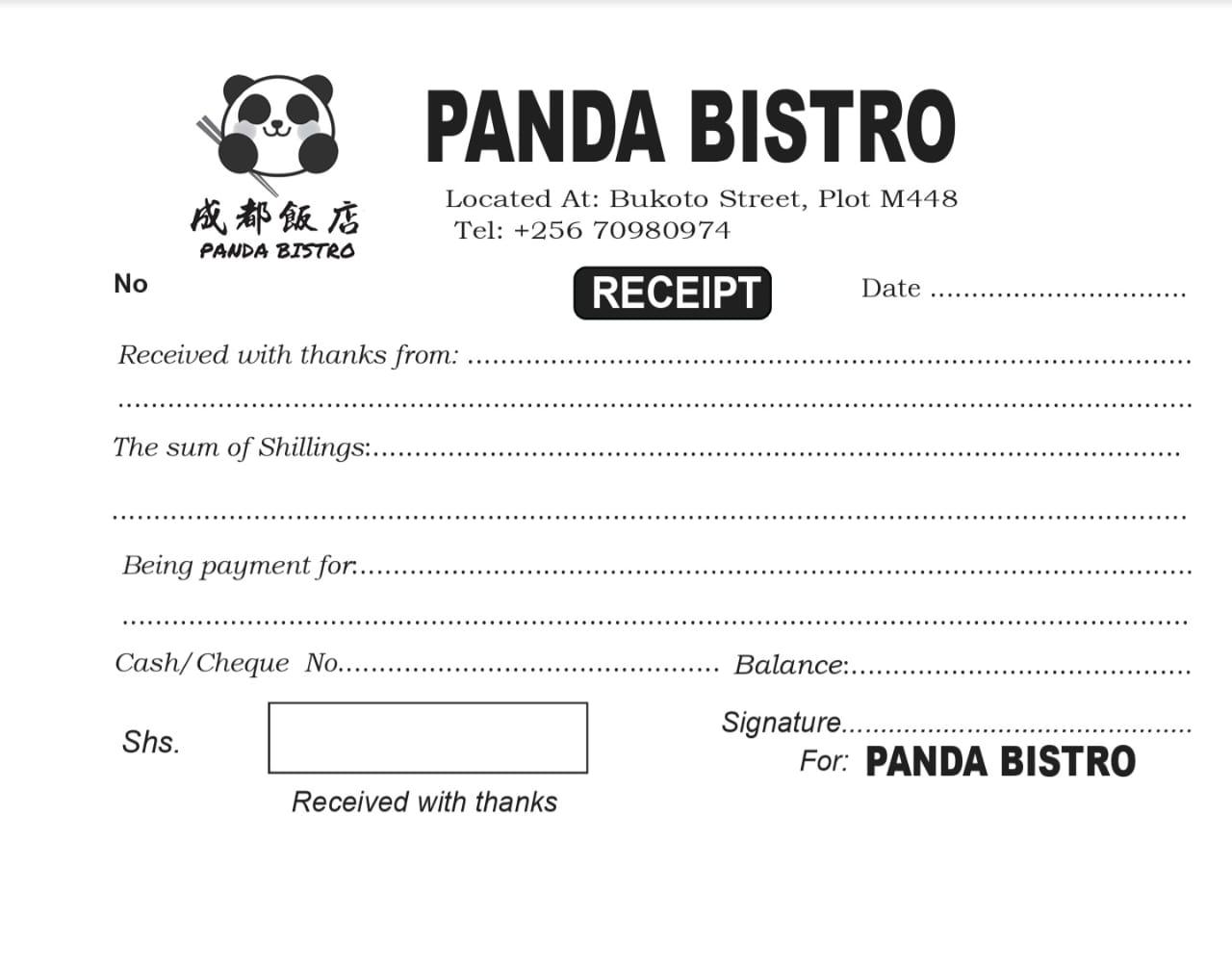 Receipt books