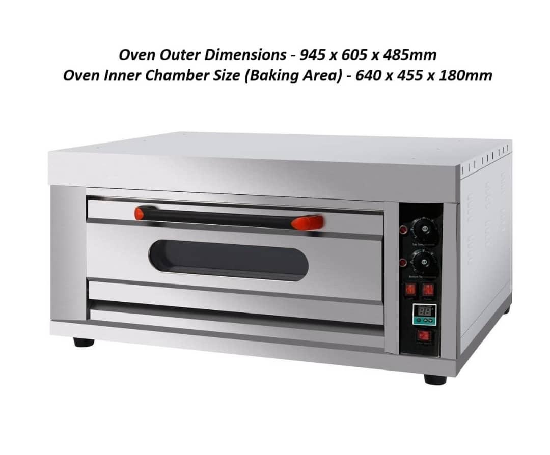 Single deck commercial pizza oven
