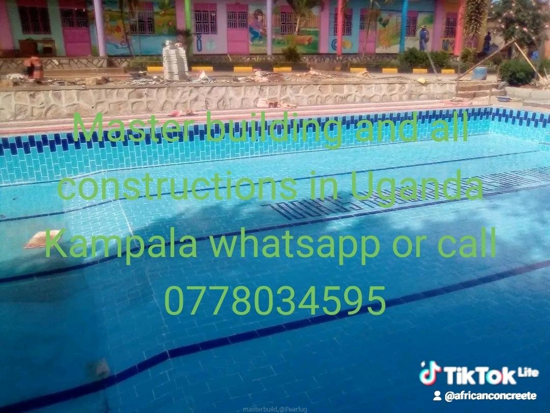 Swimming pool and blocks tumaker and toilet slabs